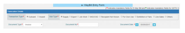 Generate an E-Way Bill through Web Portal