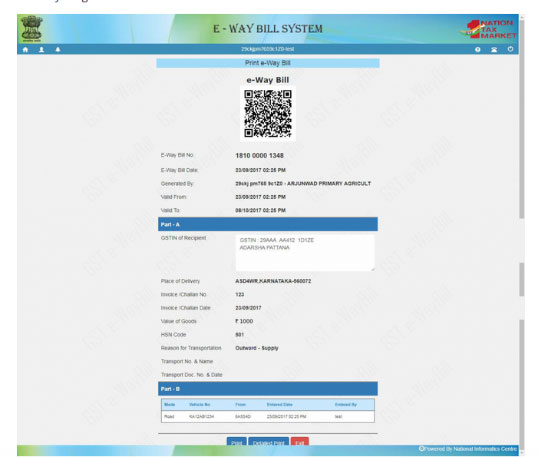 Generate an E-Way Bill through Web Portal